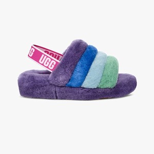 Ugg Rainbow Fluff Yeah Tofflor Herr Olika Färger/Lila (062391YDK)